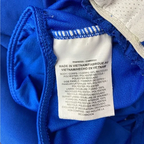 Nike Tempo blue white side panel running shorts brief lined size medium - Picture 8 of 13